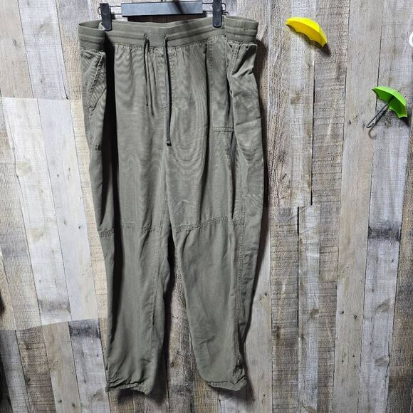 Maurices Khaki Green Roll Tab Weekender Pants Plus Size - Picture 1 of 5
